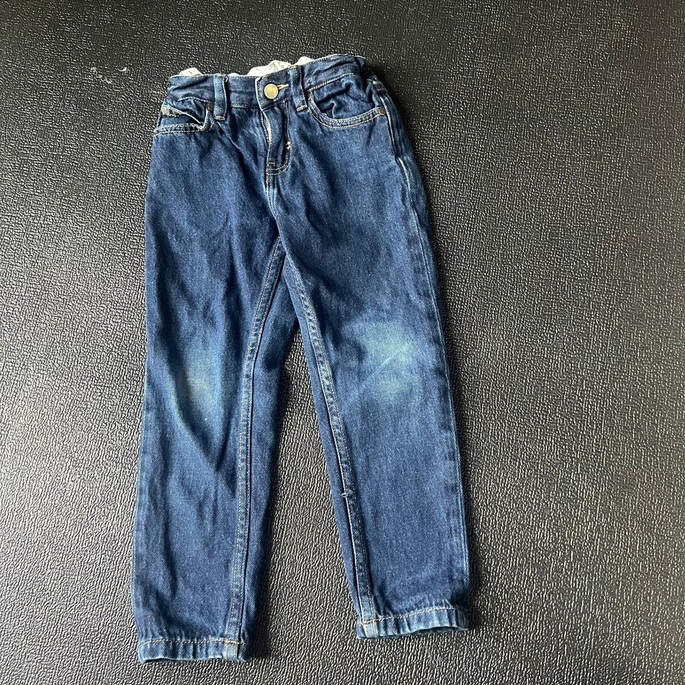 Stella McCartney Kids Dark Wash Straight Leg Denim Jeans Blue Size 6‎ Years